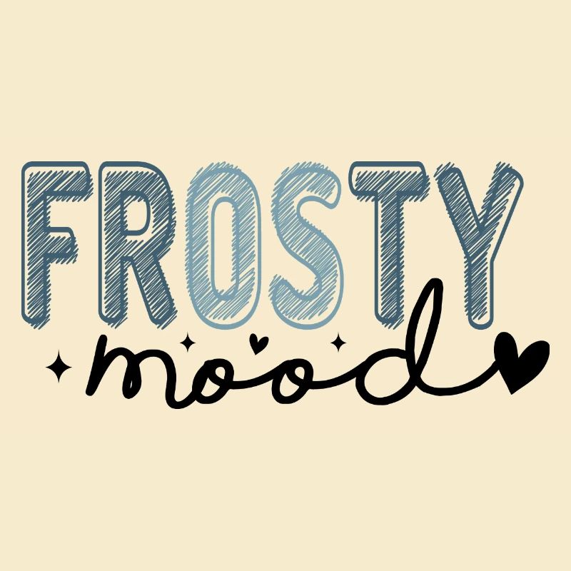Frostiger Text im eisigen Stil