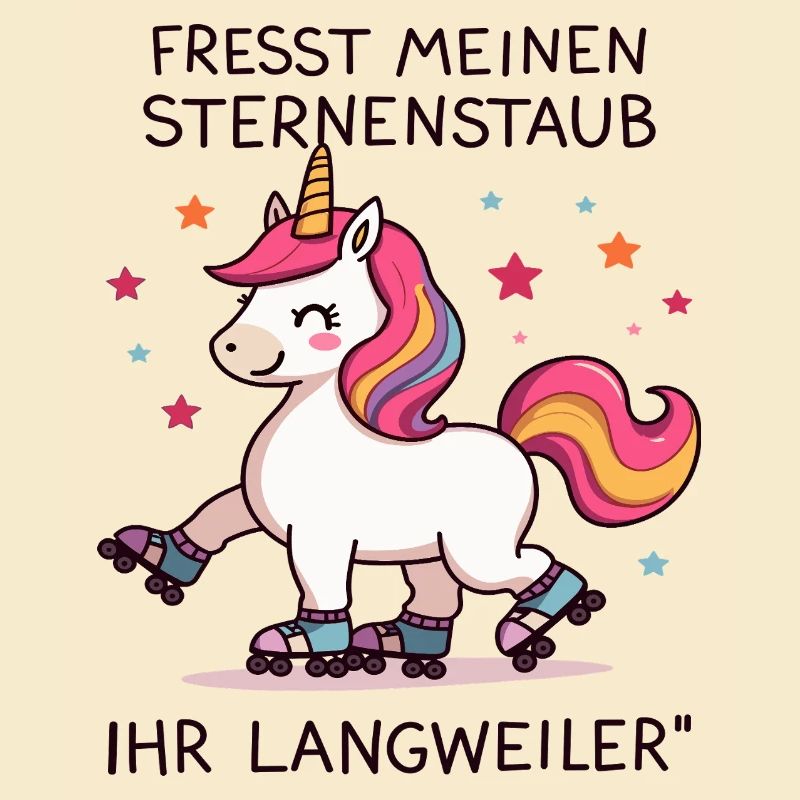 Rollschuh Einhorn