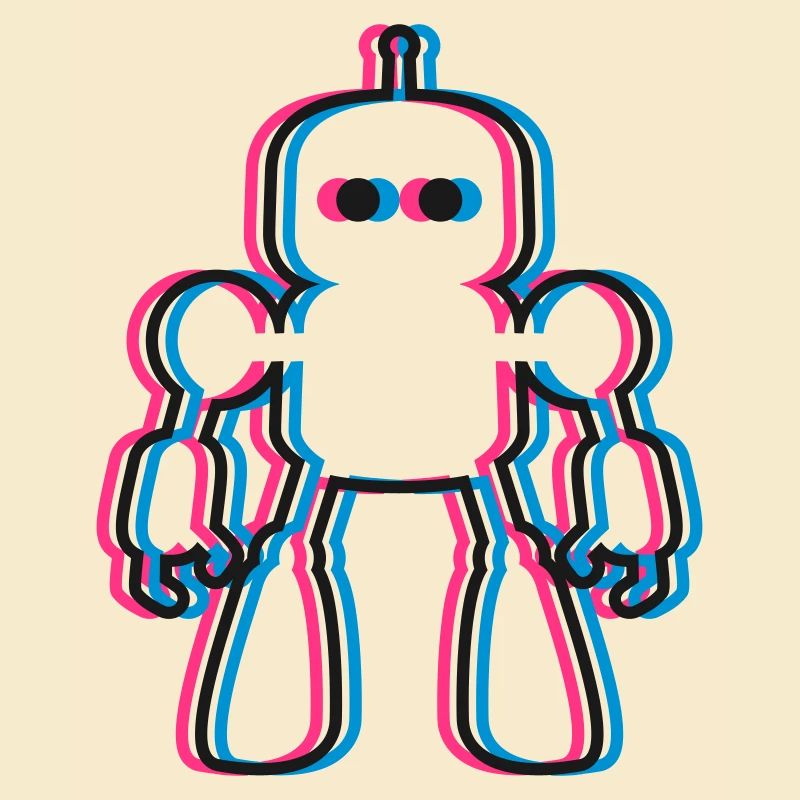 Robot 3D Effect IA Science-Fi