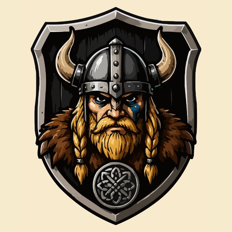 Viking Warrior with Shield