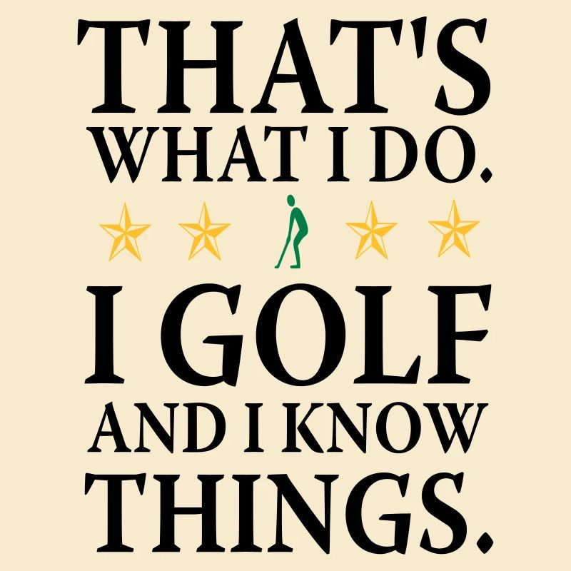 Ich spiele Golf