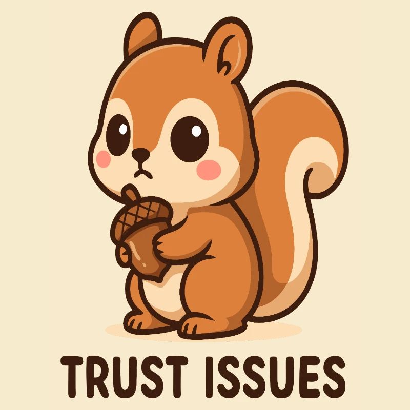 Eichhörnchen mit Trust Issues