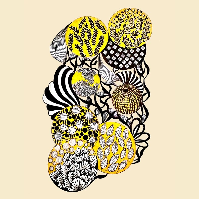 Luminous Circle Patterns Botany