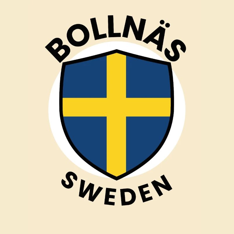 Drapeau du Bouclier de Suède de Bollnäs