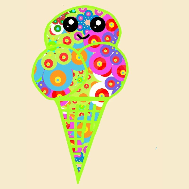 Retro Eis Vintage Kinder Kind 60er 