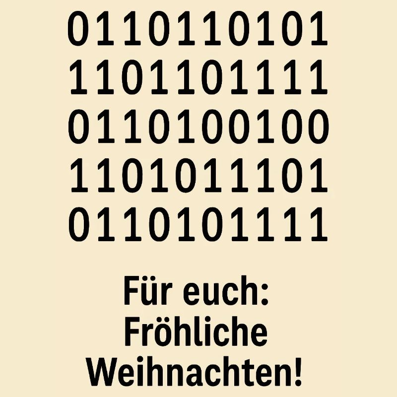 Modèle binaire de code de Noël