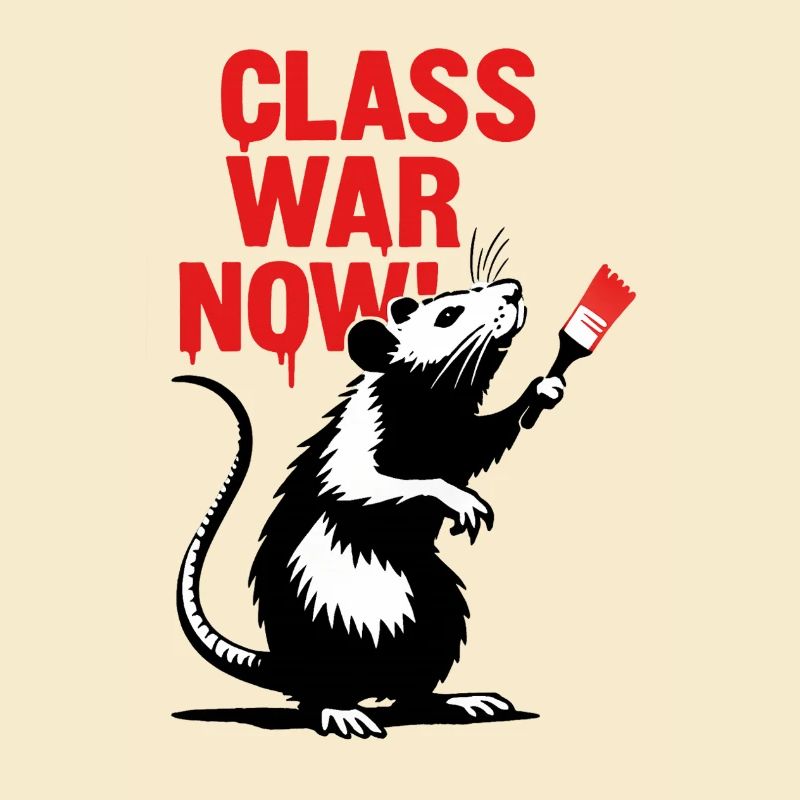 Provocative rat graffiti