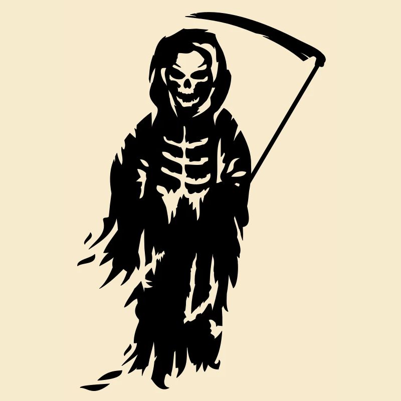 Ein Sensenmann -Der Tod mit einer Sense