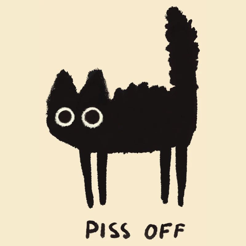Grumpy Kitty Vibes - Laissez-moi tranquille