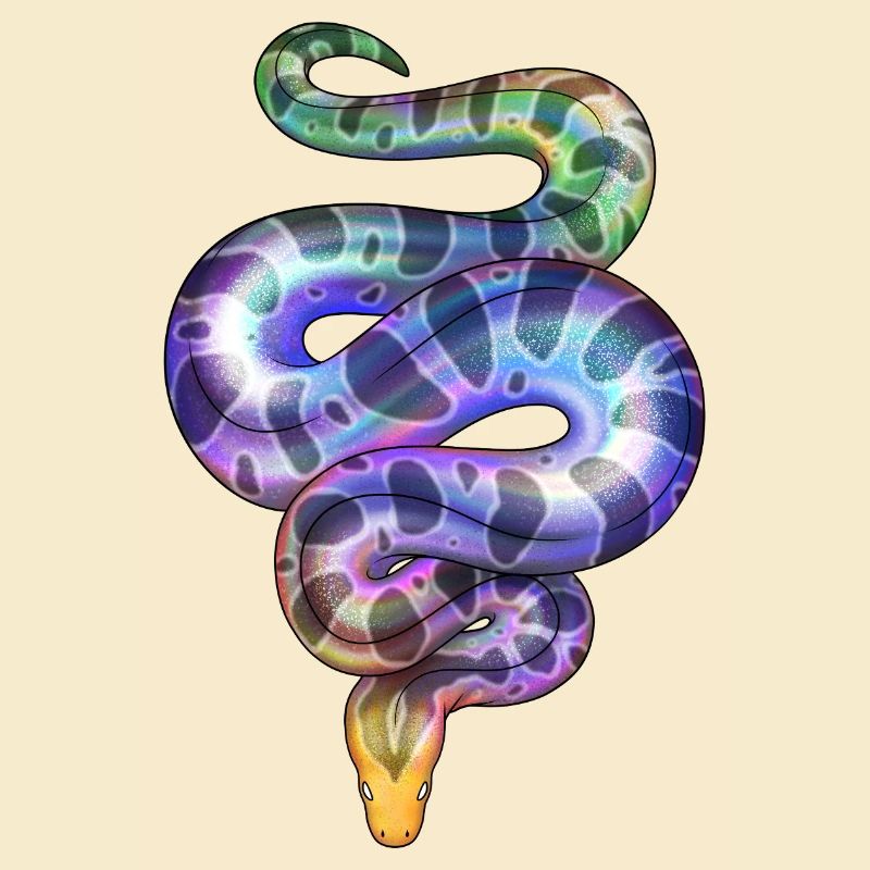 Rainbow Neon Snake