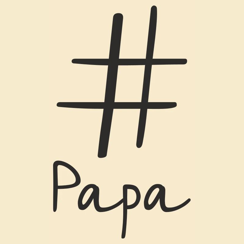 #Papa – Modern Hashtag Text Design