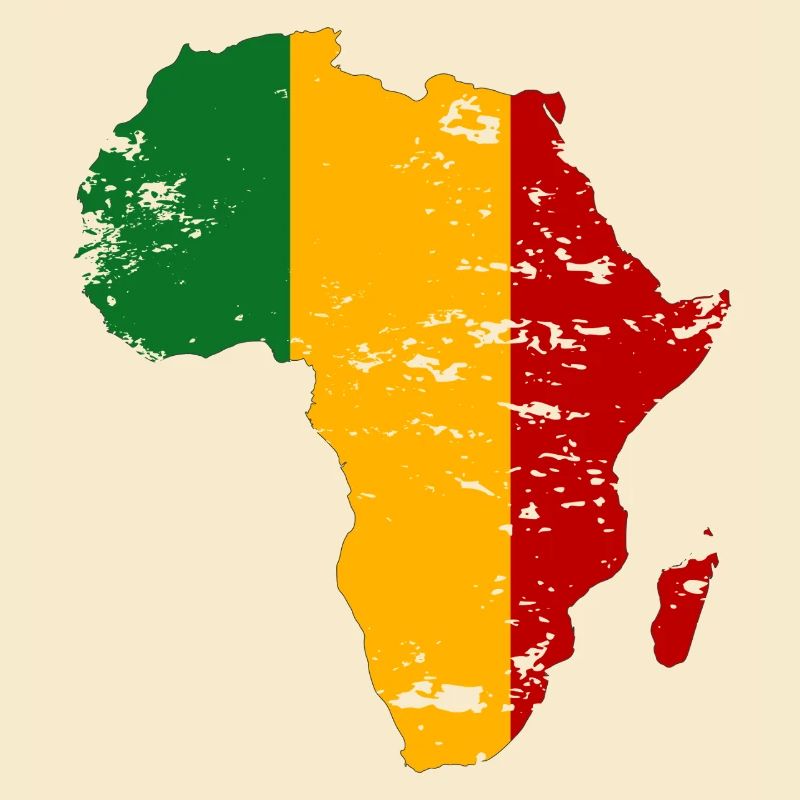 Drapeau du Mali Afrique utilisé