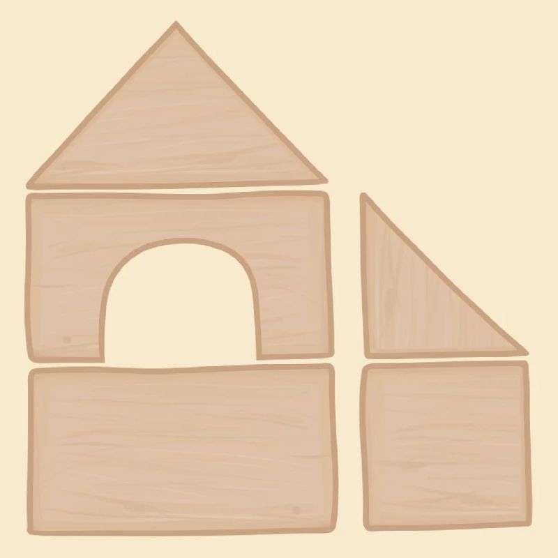 Modèle de construction de maisons en blocs de construction en bois