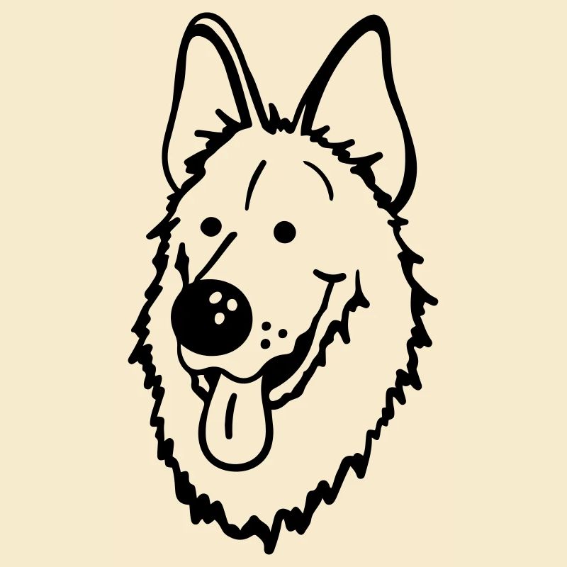 Lustiger Deutscher Schäferhund