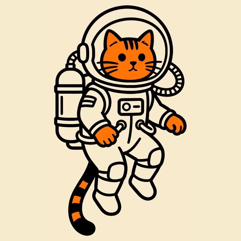 Le chat dans l’espace