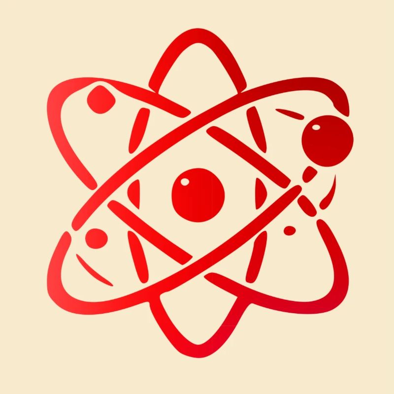 Atomic Model Illustration Design