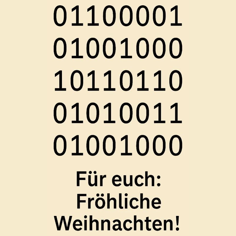 Binary Code Weihnachtszauber
