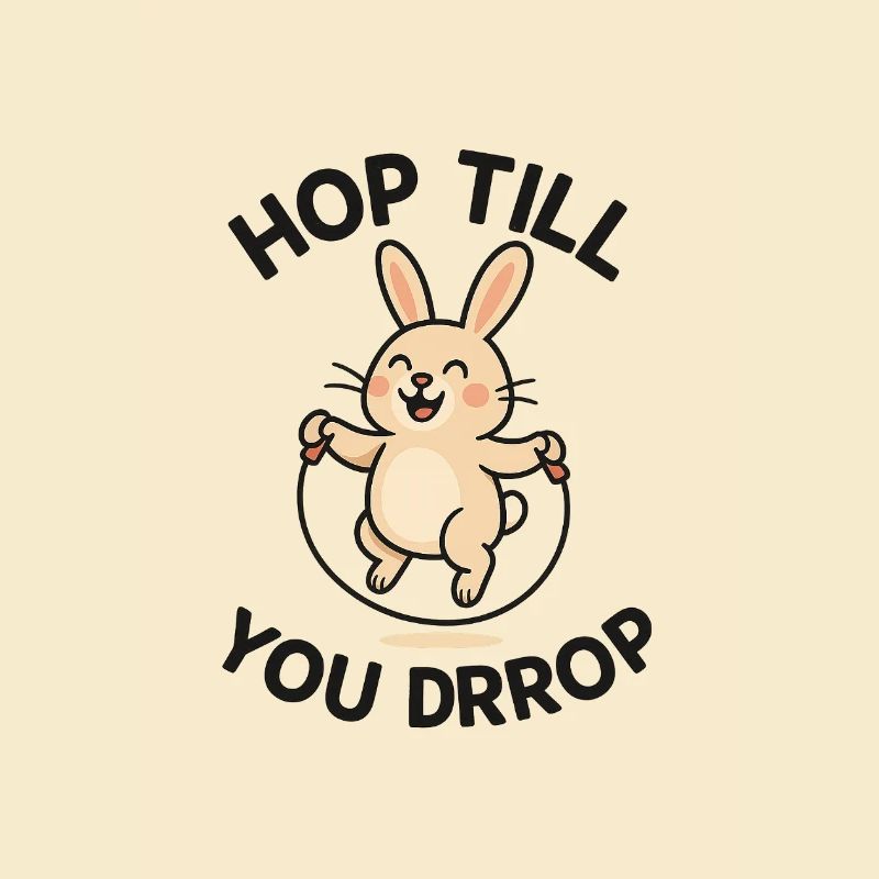Conception de saut de lapin joyeux
