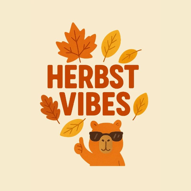 Fall Vibes | Cool Capybara in Autumn Mode