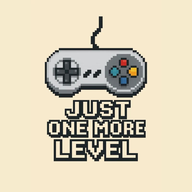 Pixel Neon Game Controller Design