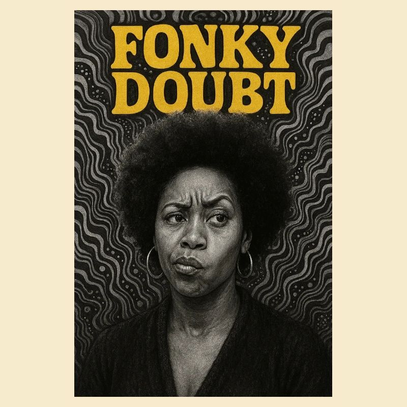 Porträt Afro Funky Doubt