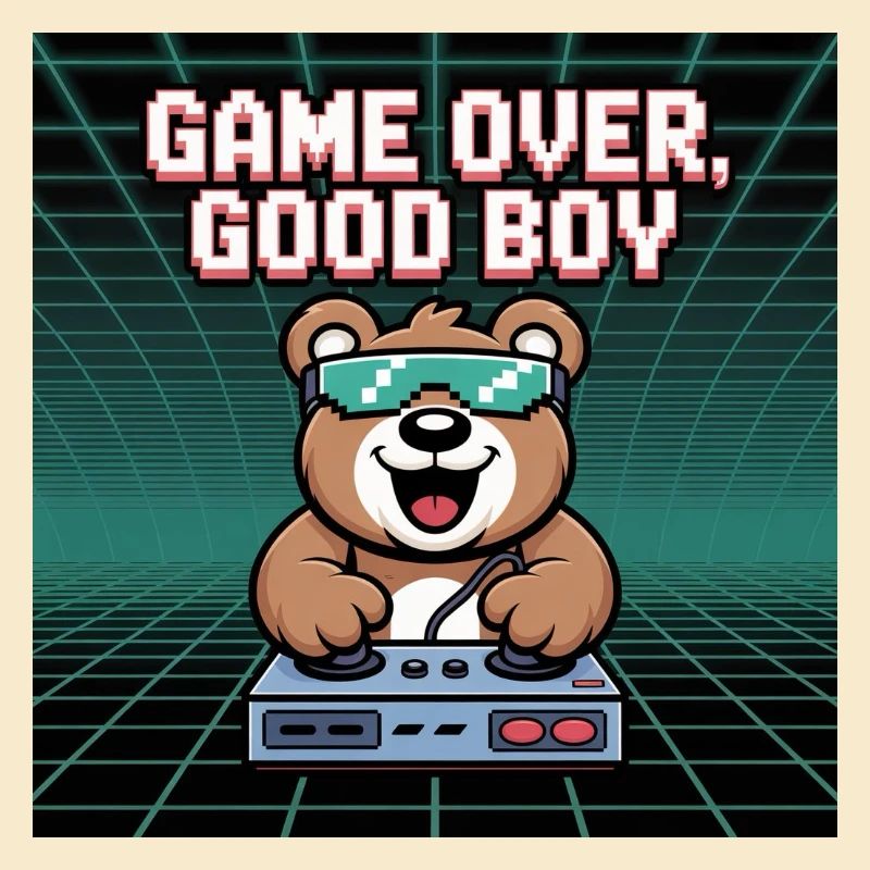 Retro Gaming Mignon DJ Bear