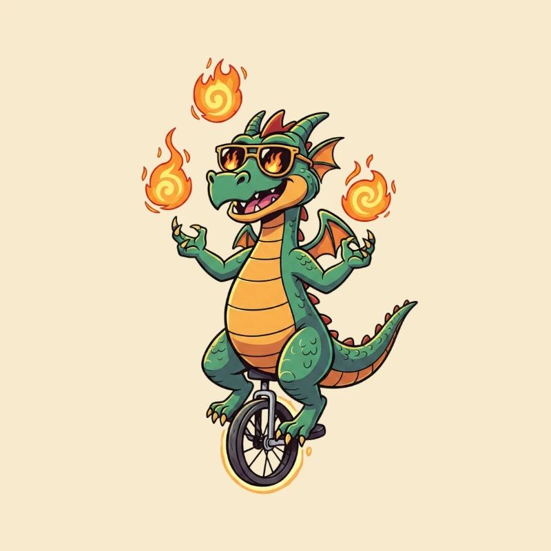 Fire-Blower on Unicycle