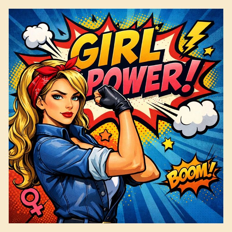 Mädchenkraft Comicheldin