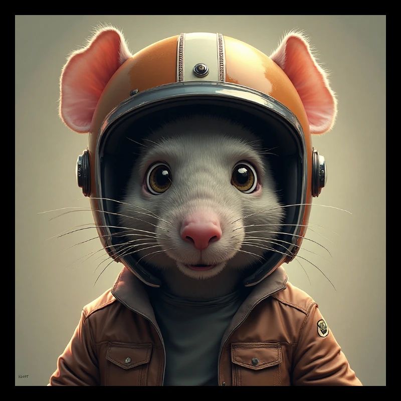 le petit rat motard