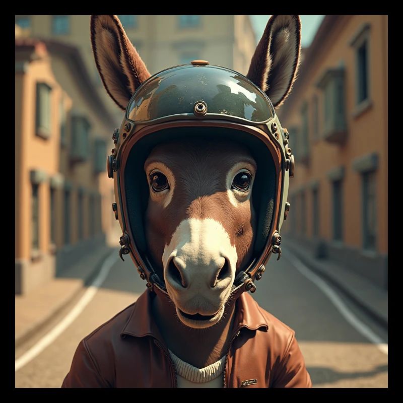 Biker donkey