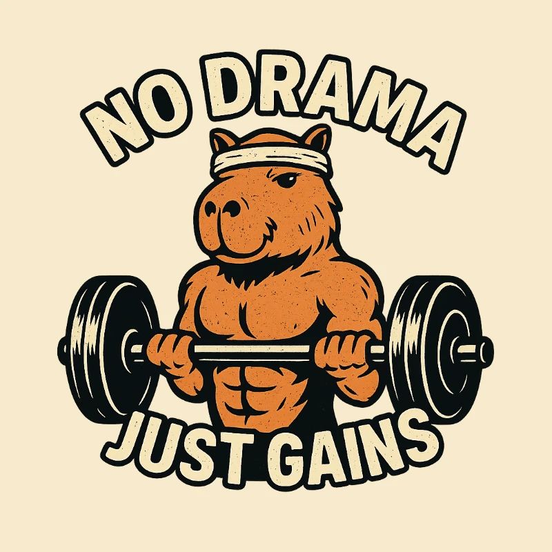 Pas de drame Juste gagner en forme capybara