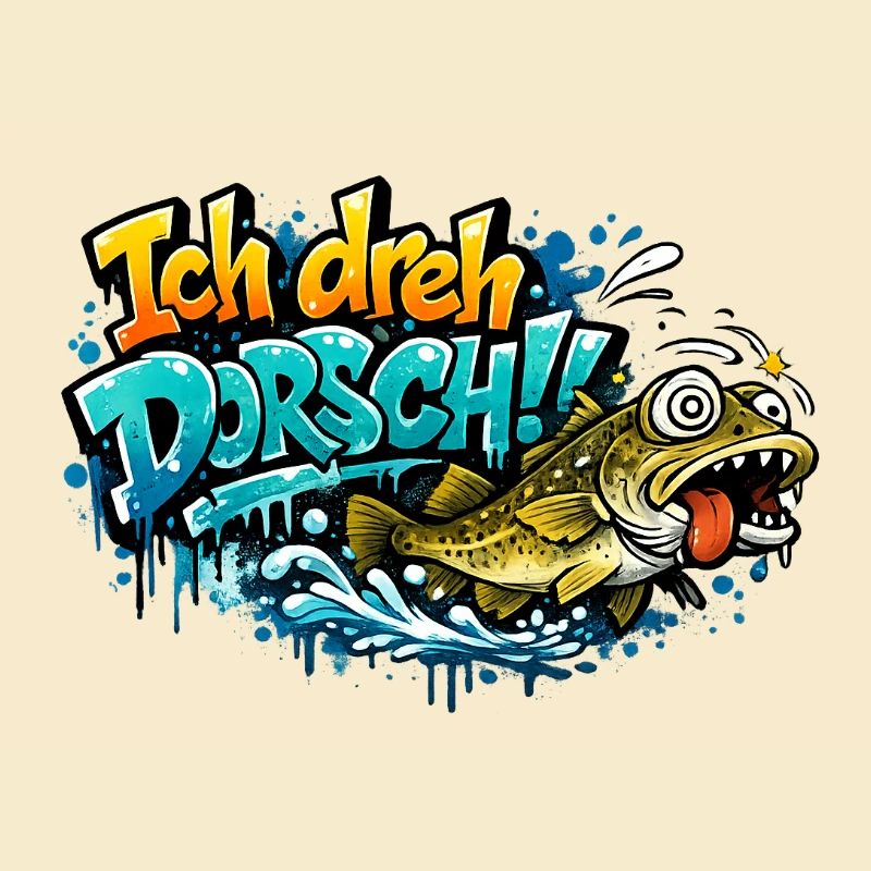 I Shoot Cod Graffiti Fish