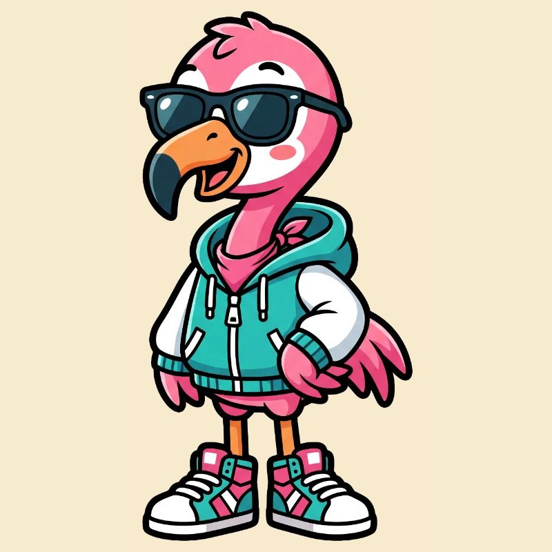 Flamant rose cool