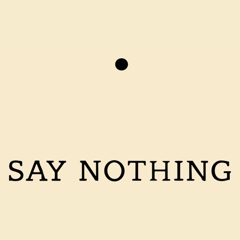 Silence — Conception typographique minimaliste