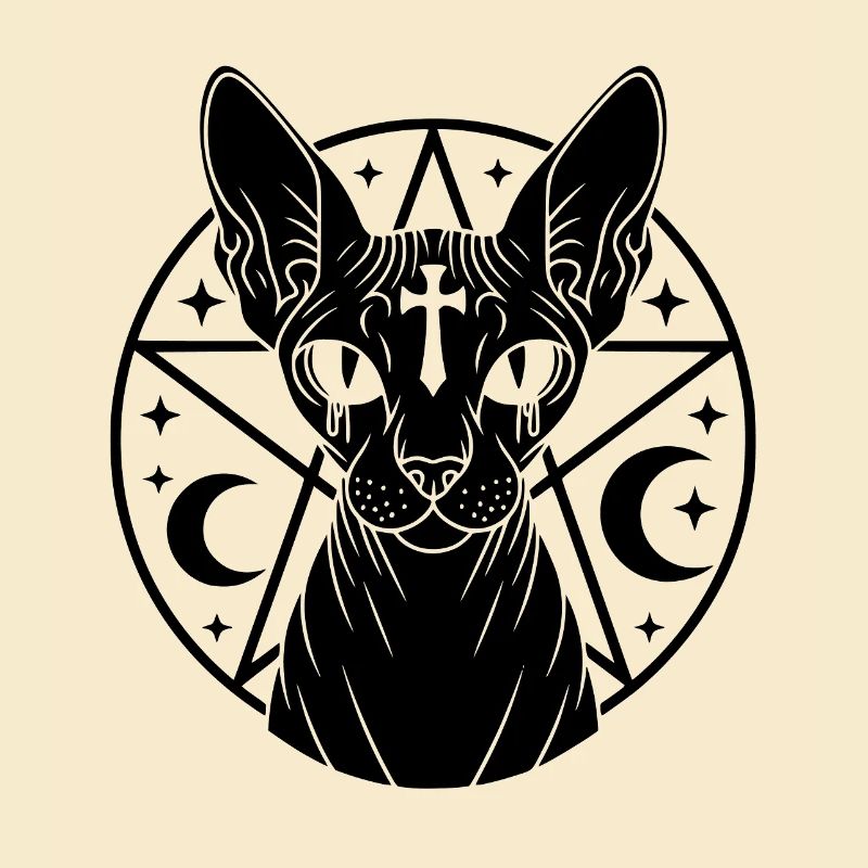 Sphynx Katze Okkult