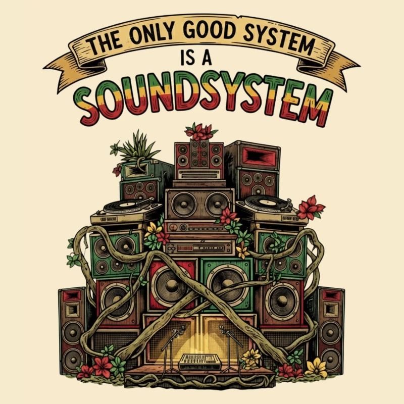 Système de sonorisation Collage Dub Reggae