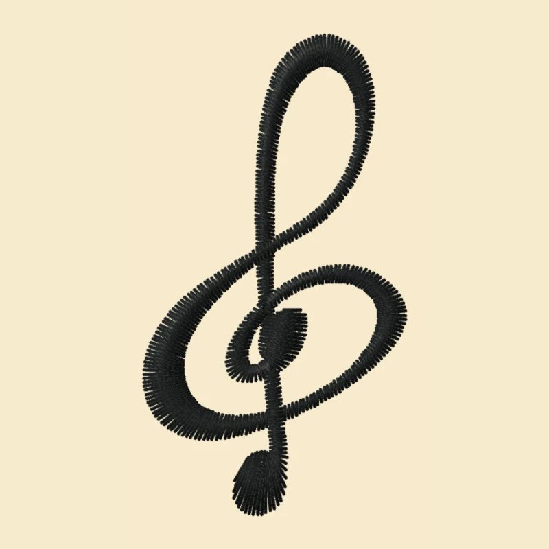 Note embroidered