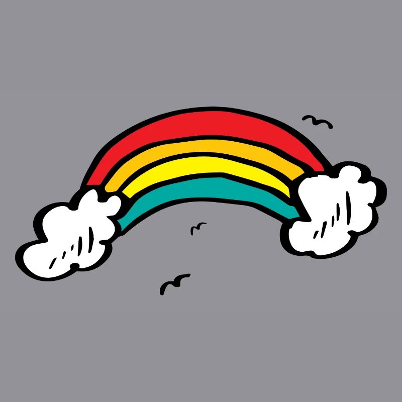 Lebendiger Regenbogenbogen