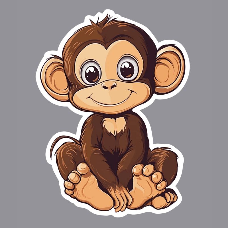 Cute Monkey Cute Monkey Gift for Monkey Fans
