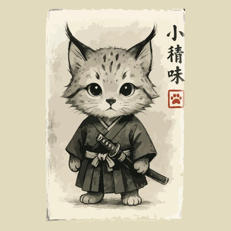 Katzen Samurai 