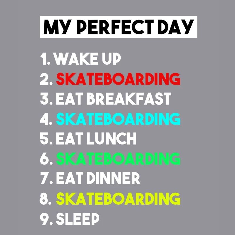Mein perfektes Skateboard-Routine-Design