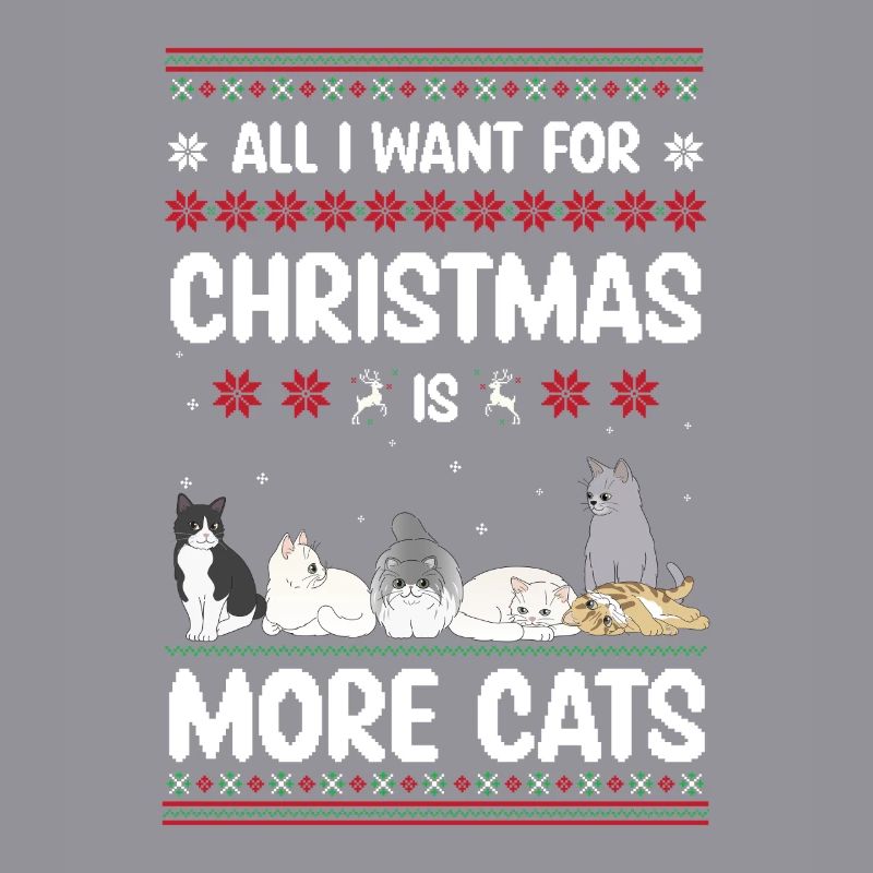 Cadeau de pull de Noël moche des chats de Noël