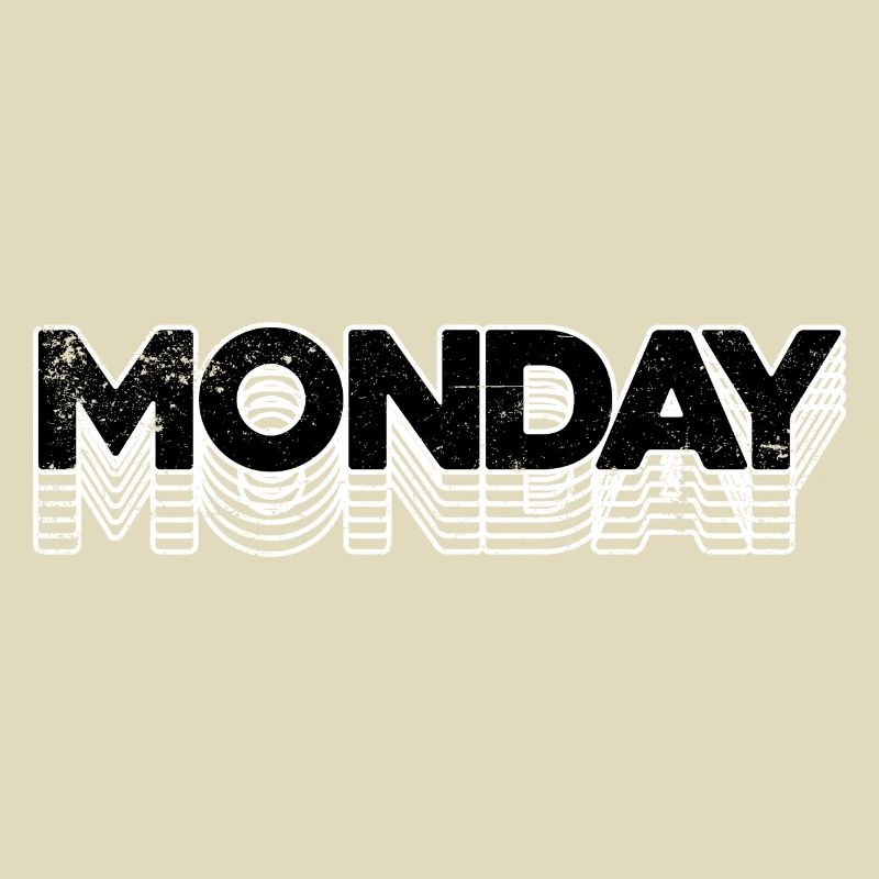 Monday Echo Neon Typography