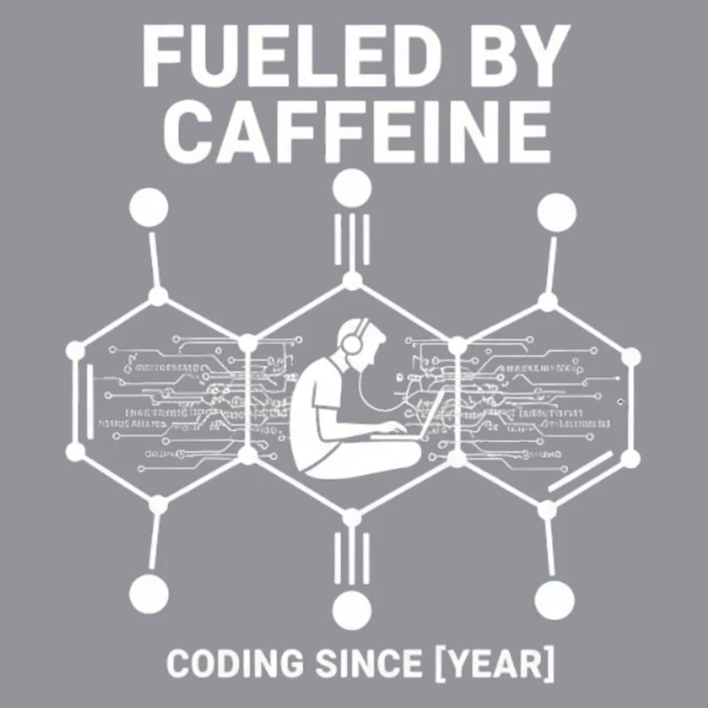 Fueled by Caffeine Coding Shirt | Programmer