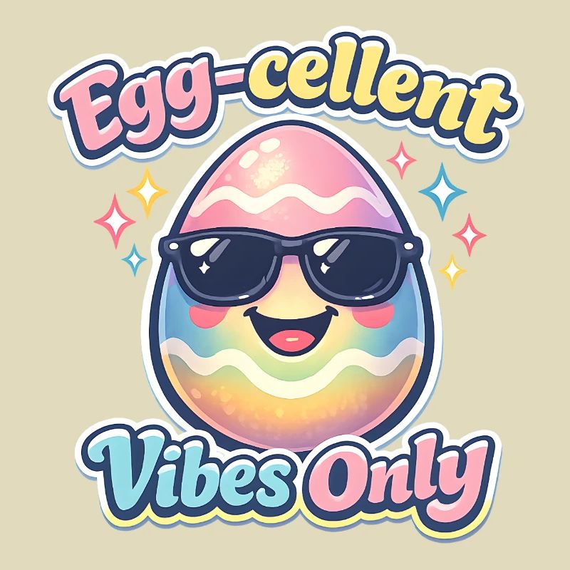 Egg Cellent Vibes Only Easter Easter Egg