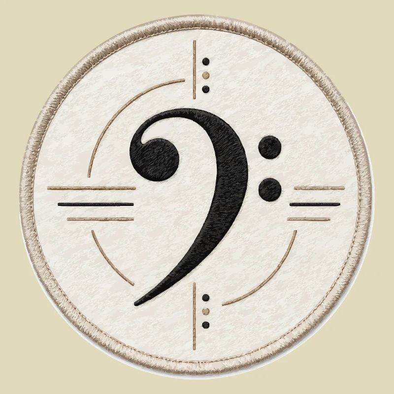 Clé de fa sur le patch