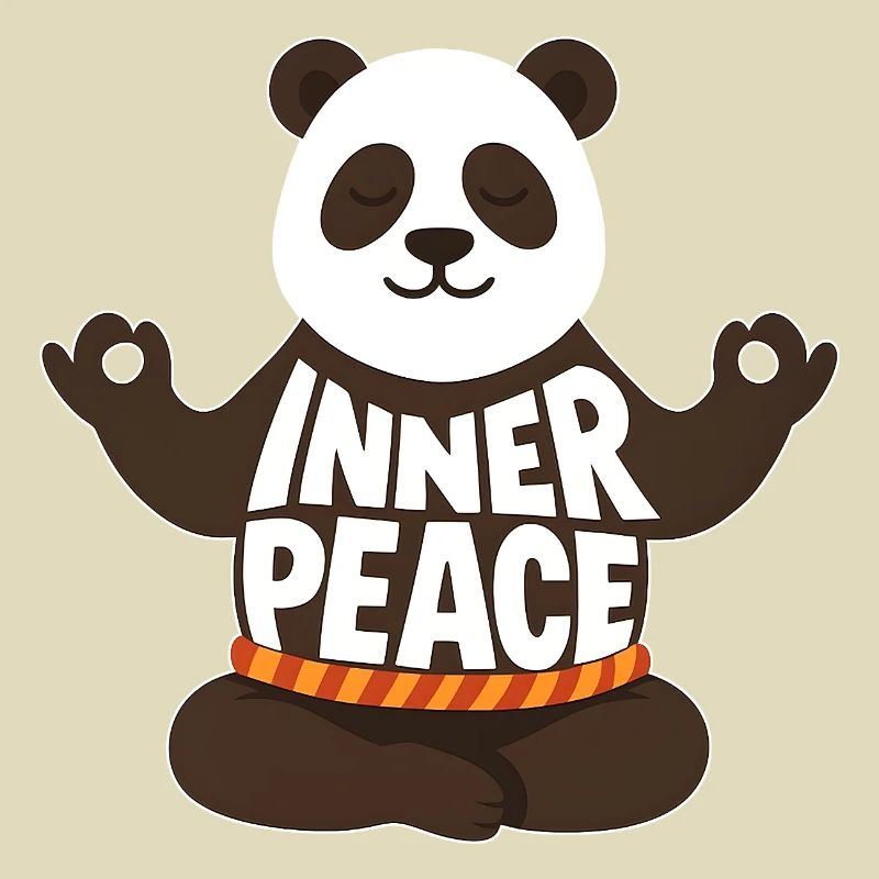 Meditating Panda - Inner Peace