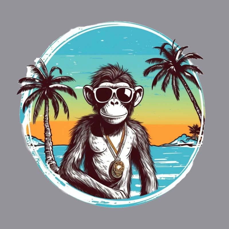 Cool Monkey * Conception de plage d’été