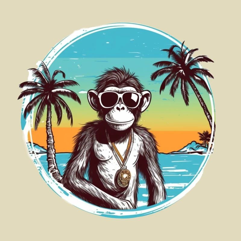 Cool Monkey * Conception de plage d’été