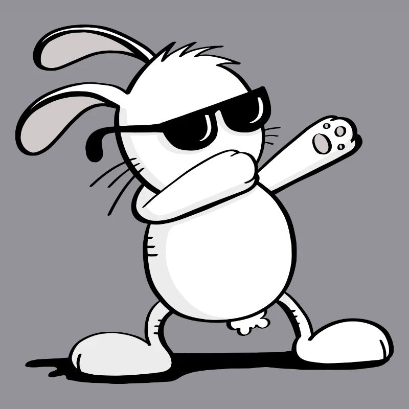 Cool Dab Dance Bunny - Dabbing Easter Bunny